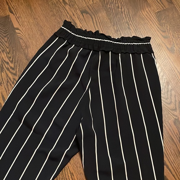 Zara navy blue and white striped dress pants size S - Picture 4 of 6